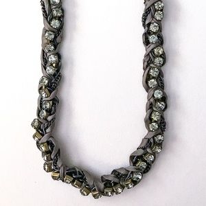 Jcrew rhinestone ribbon necklace